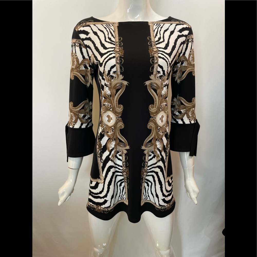 EVA VARRO TIE SLEEVES UNLINED TUNIC -BREA